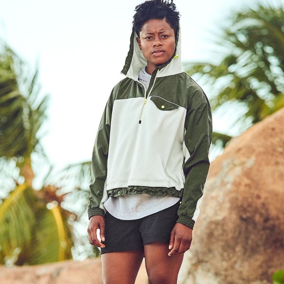 Green Microfleese 1/2 Zip Jacket - Picture 1 of 5